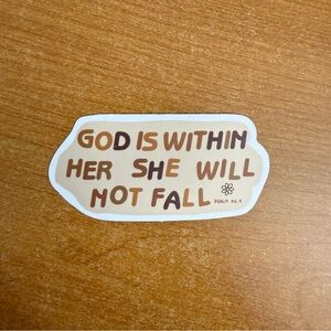 Inspirational Sticker with Psalm 46:5